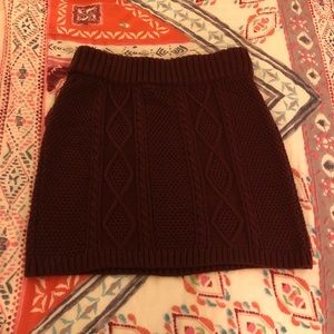 Brand new maroon sweater skirt